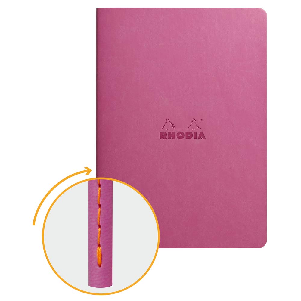 Rhodia Sewn Spine Notebook, A5, Dot - Lilac