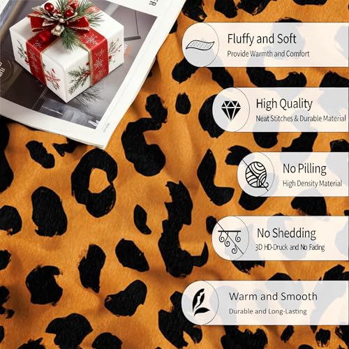 Couverture personnalisée léopard pour cocooning et déco de maison