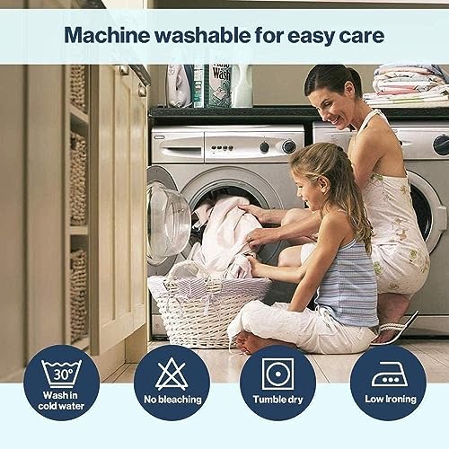 Parure de lit 200x200 microfibre anti-plis avec taies 65x65 - 4