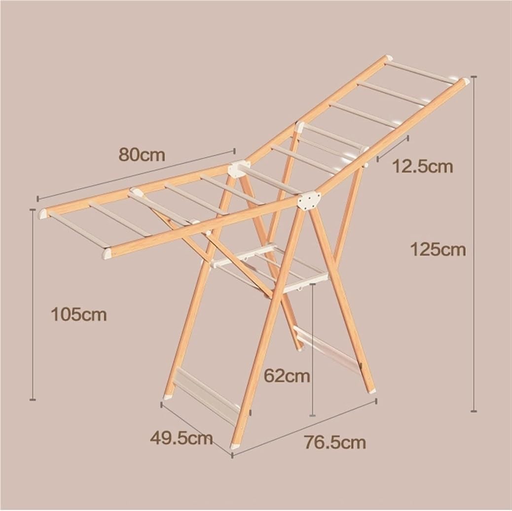 Tendedero Ropa Estante De Secado Ropa Aluminio Independiente, Plegable para Interior Y Exterior, Lavandería Ajustable En Altura Vertical