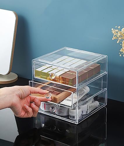 HOJKMA Makeup Organiser Storage Box with 3 Drawers - Image 4