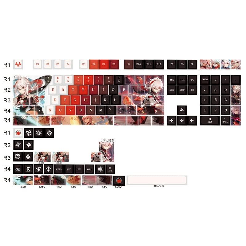キープフィンさん専用　げんしん Amazon.co.jp: XINGYUNSHI 原神 げんしん 楓原万葉 キーキャップ