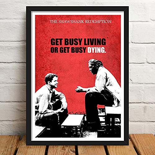 Image of Good Hope Shawshank Redemption movie poster Frame For Room & Office 10 X 13 inch motivational quote wall art inspirational for bedroom living Room Hostel study room classic movie decor