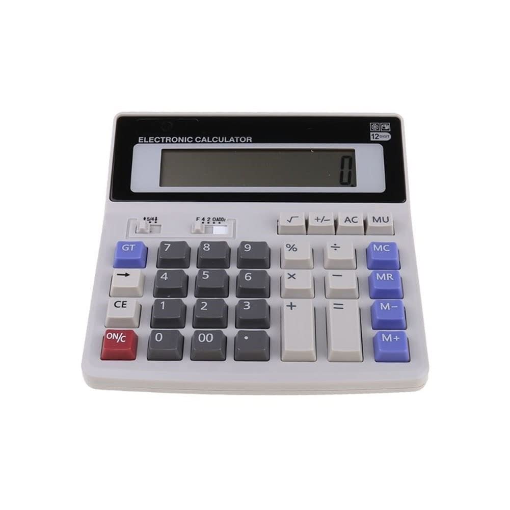 Calcolatrice, Calcolatrice da Tavolo Calcolatrice Elettronica Scientifica di Base Calcolatrici da Tavolo Calcolatrice Palmare con Grande Display LCD a 12 Cifre for Ufficio Scolastico (Colore : 1)