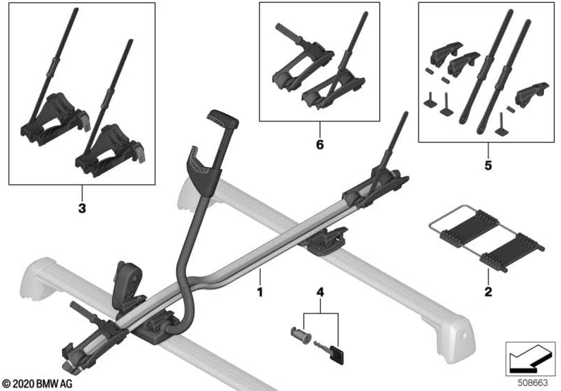 BMW Genuine OEM Touring and Mountain Bike Rack 4