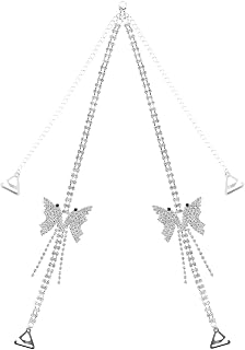Adjustable Rhinestone Butterfly Straps Decorative Metal Shoulder Replacement for Accessories Anti-skid Stylish Underwear Fit