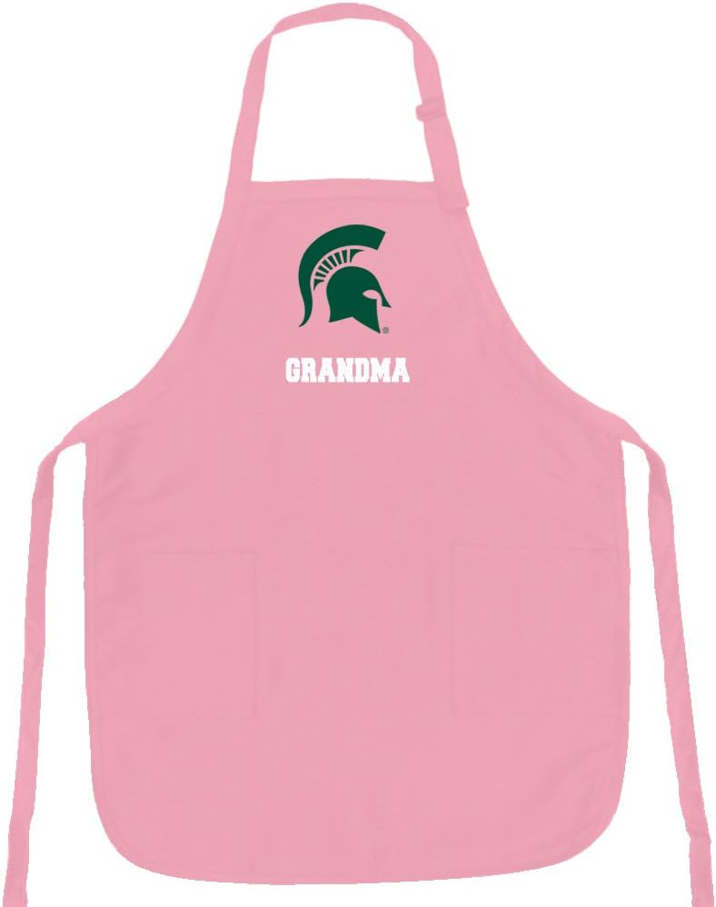 Broad Bay Michigan State Grandma Apron DELUXE Michigan State University Grandmother Aprons MADE IN THE USA