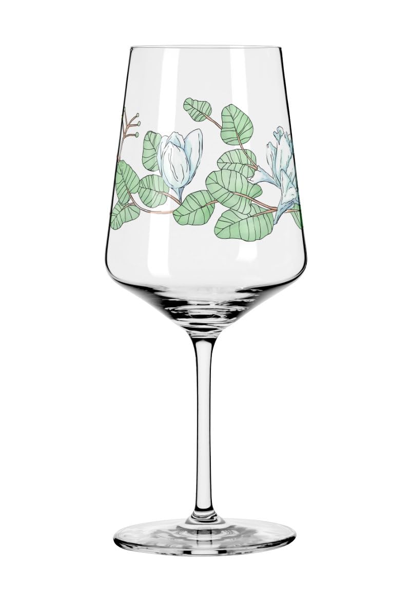 RITZENHOFF 2931022 Hugo Glass 500 ml - Aperitif Glass - Summer Dew Series - Motif 23 with Tulips Colourful - Made in Germany
