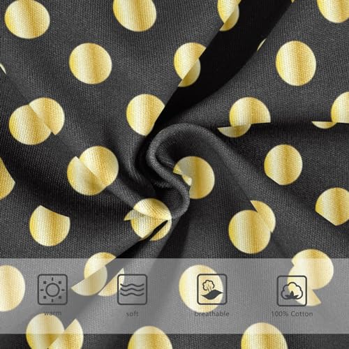 ODAWA Gold Polka Dot Black Boys Cotton Briefs Toddler Boy Cotton Underwear Size 6 Boys Underwear3