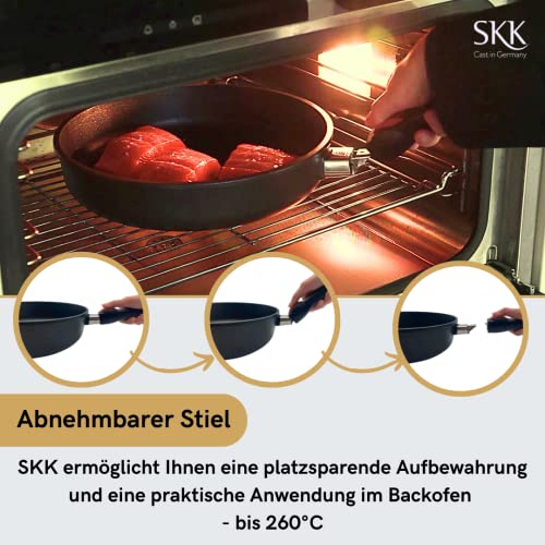 SKK-22814-Titanium-Induction-Shallow-Cast-Iron-Frying-PaN-Diameter-28-cm-with-Removable-Handle
