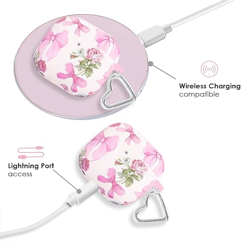 Miniatura 9 de VELVET CAVIAR Funda compatible con AirPods 4 con llavero, bonitas fundas protectoras duras para AirPod de 4ª generación para mujeres, color rosa