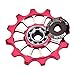 Tbest Rueda de guía de Bicicleta,12T Ruedas de Jockey Polea MTB Road...