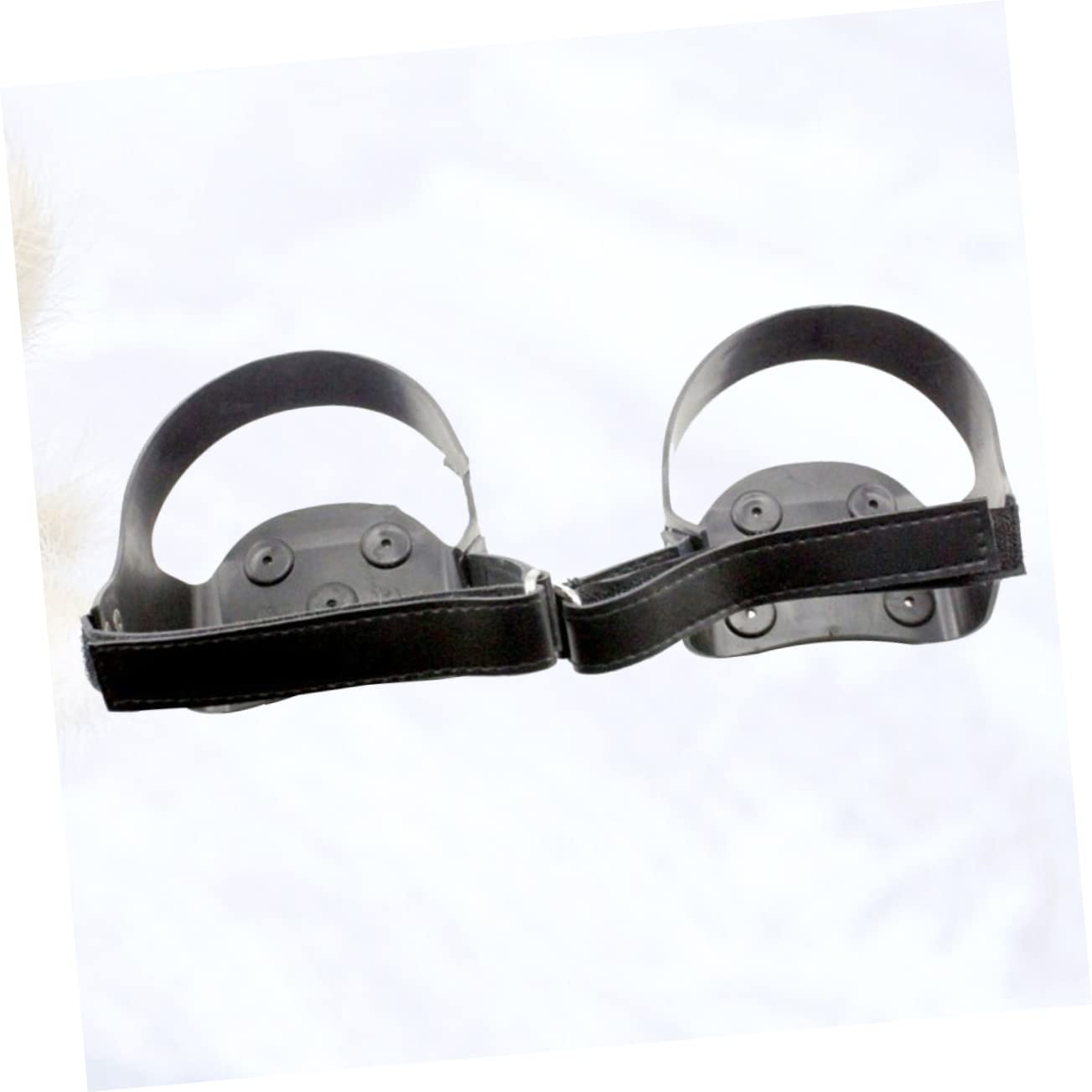 Ramponi da Ghiaccio a 5 Denti in Silicone Strisce Riflettenti, Ramponi Antiscivolo per Escursionismo e Trekking su Neve e Ghiaccio, Tacchetti in Acciaio Inox, Taglia L39-42,