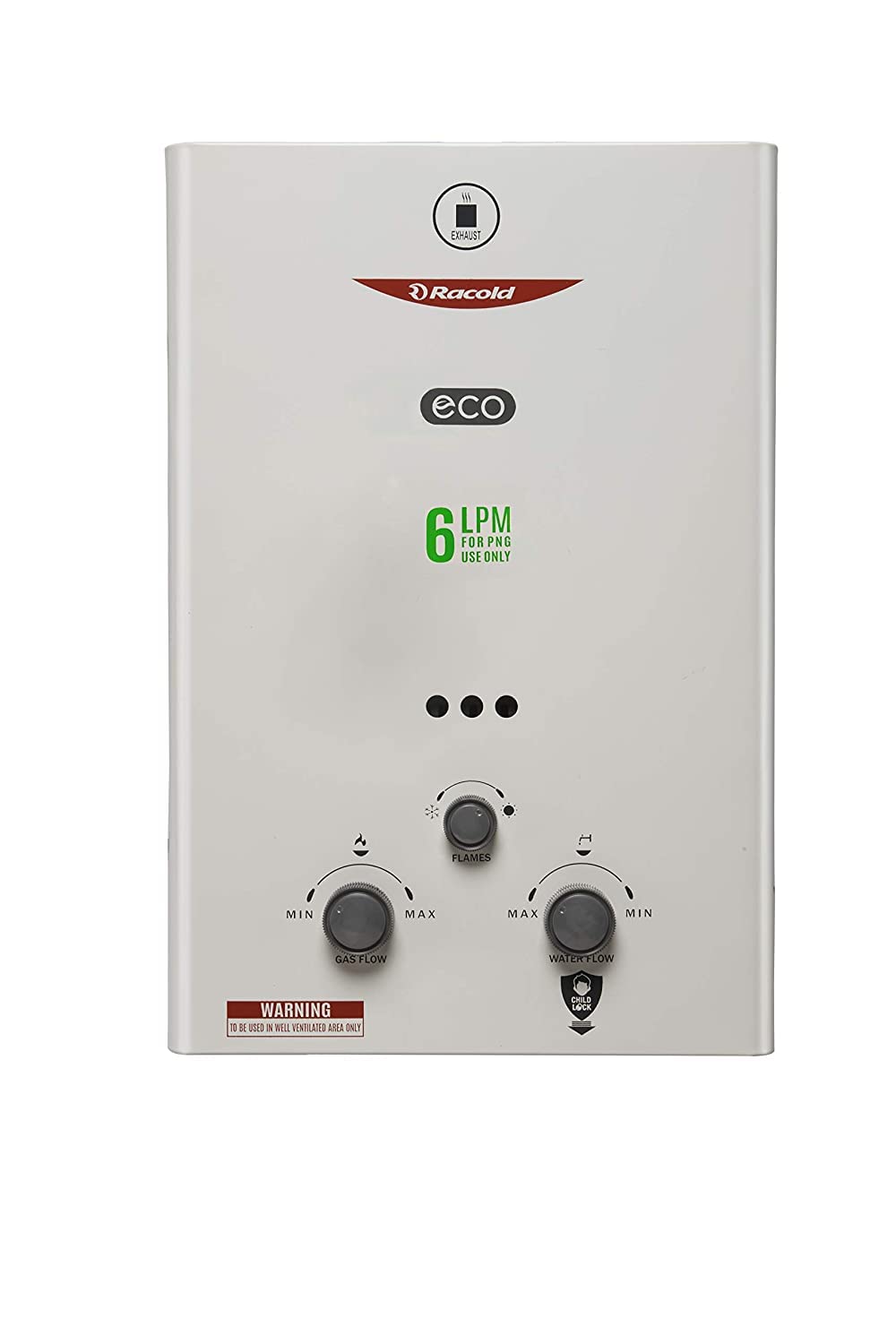 Buy Racold Gas Eco Ng Vertical Water Heater (Geyser), White Online at Low  Prices in India - Amazon.in