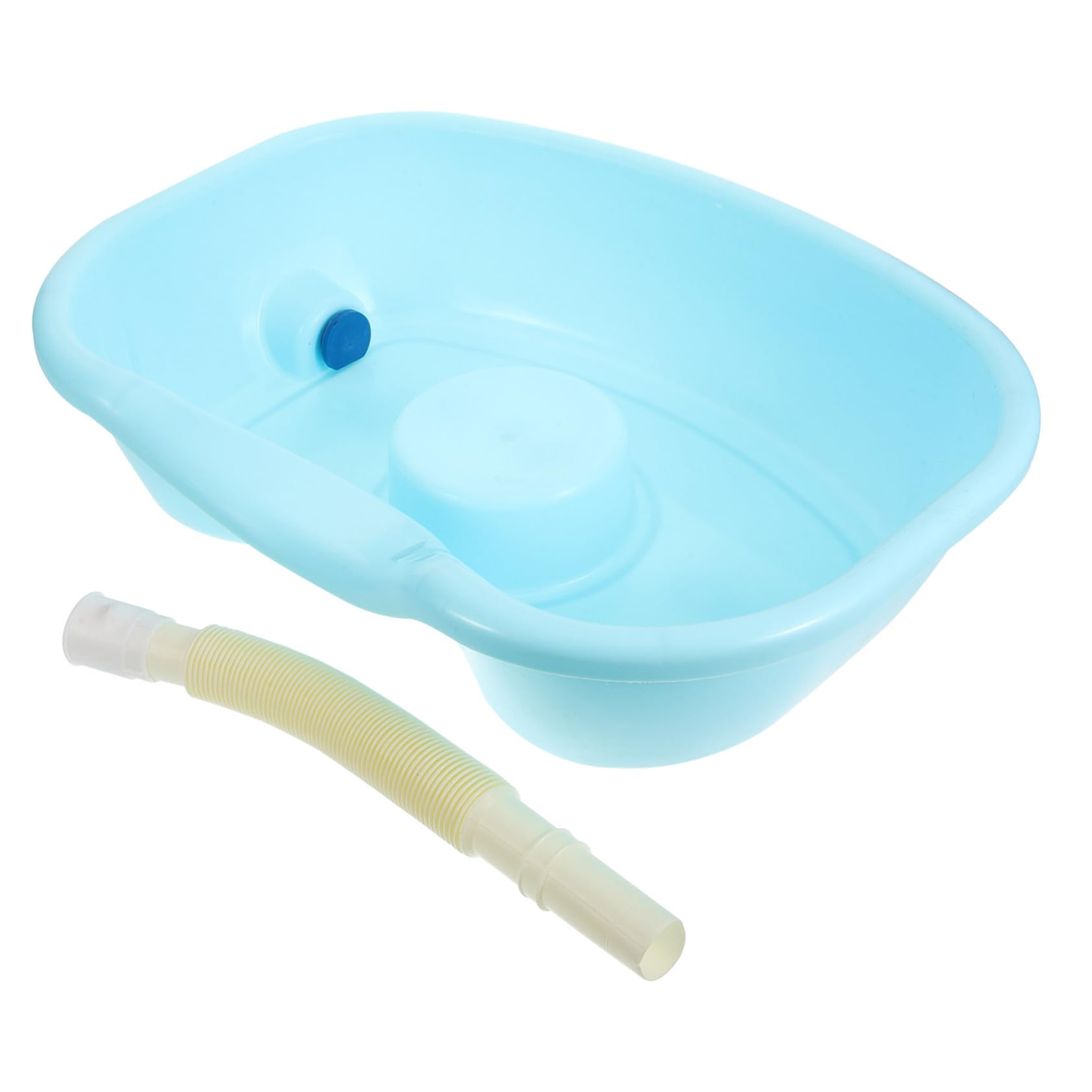 Lavatesta Portatile in Plastico Ergonomico per Ragazzo Ragazza e Adolescenti, Bacinella per Shampoo Adatta a Spalle e Collo, per Uso Domestico e Letto