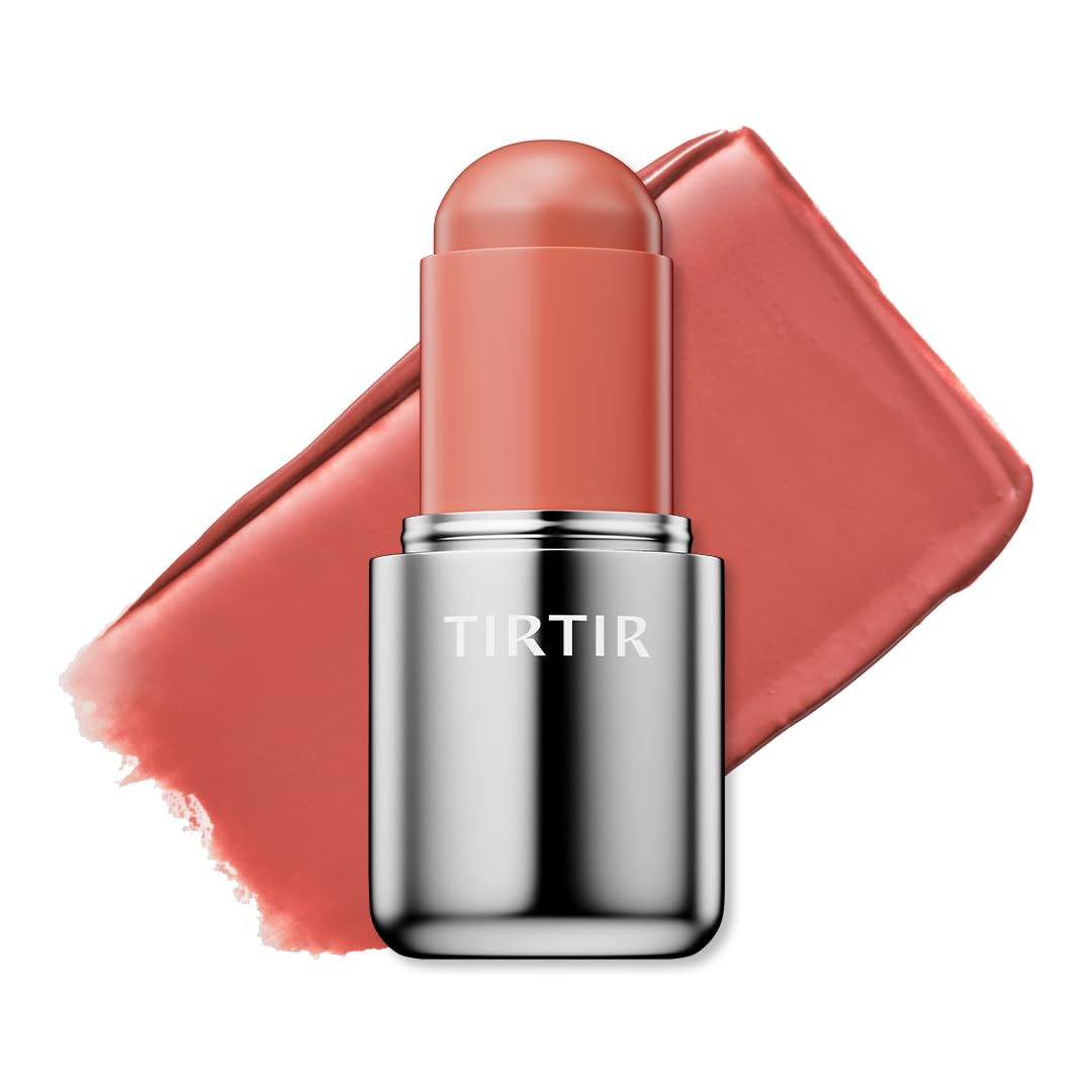TIRTIR Mood Glider Lip & Blush Stick | Multi Use for Lip and Cheek with Creamy Buildable Texture and Natural Glow Color #02 Rose Drizzle, 0.13Oz