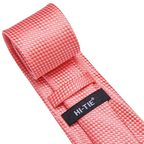 Image of Hi-Tie Men's Tie Sets Silk Paisley Striped Necktie Pocket Square Cuff-links Sets Wedding Business Holiday