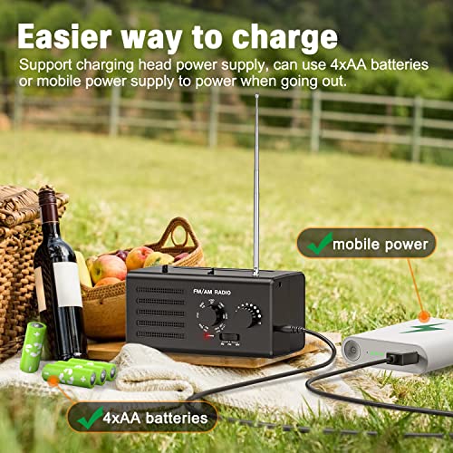 Transistorradio AM FM – Tragbares Radio mit bestem Empfang, eingebautem Lautsprecher, Kopfhöreranschluss, unterstützt… - Image 7