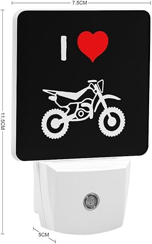 Miniatura 2 de I Love Motocross Plug in Wall Sconces Portable Table Lamp Wireless Lamp Mini Lamp Travel Bedside Lamp