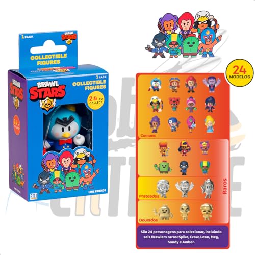 Brawl Stars Boneco de Ação Colecionável Sortido - BR2364