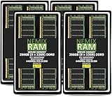 NEMIX RAM 256GB (8X32GB) DDR5 6400MHZ PC5-51200 CL52 2Rx8 1.1V 288-PIN ECC RDIMM Registered Server Memory KIT Compatible with Supermicro X14SBI-F