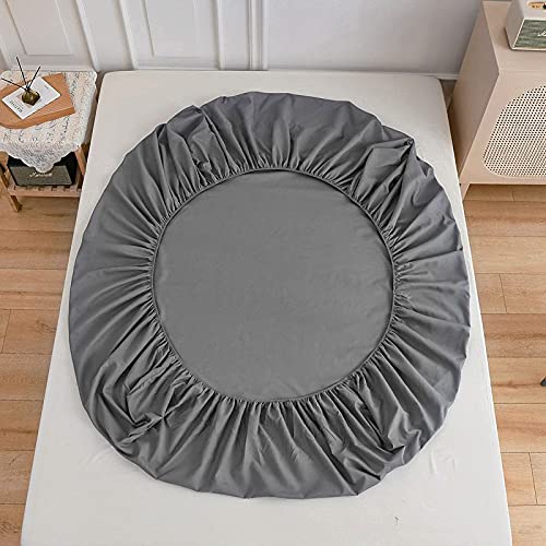 Solid color Fitted Sheets 100% Polyester Bedding Sheets, Chickwin Double King Single Size Bed for Deep Pocket 27cm - Image 4