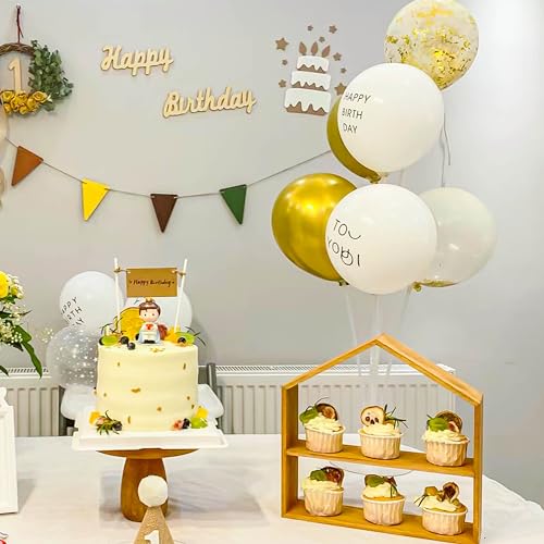 Image of JOYYPOP 20 Sets Balloon Stand Kit, Balloon Sticks with Base Birthday Graduation Party Decorations Wedding