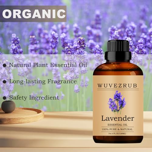 Lavender Essential Oils 120ML, Organic 100% Pure and Natural Lavender Essential Oil for Aromatherapy Diffuser - 4 Fl Oz/Lavender - Image 5