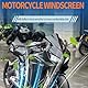 Midimttop Motorrad Wind Windschutzscheibe Windschutz Bildschirm Verkleidung passend für Ho&n&da CBR650R CBR 650R Zubehör 2019-2024 Windabweiser (Schwarzer Rauch)