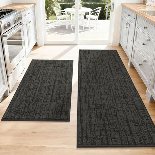 COSY HOMEER Non-Slip Kitchen Rugs 24x36 + 24x60