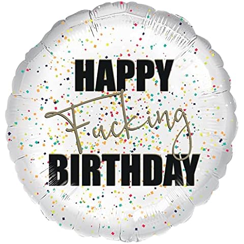 Amscan Happy F-Ing Birthday Foil Balloon Cover