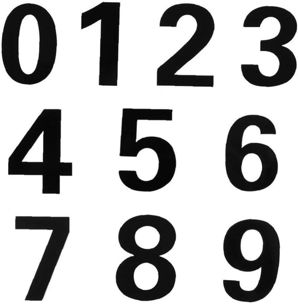 Amazon.co.jp 数字タグステッカー 0から9まで 番号 自己粘着 アクリル 数字 ドアプレート 家屋 引き出し サイン ゲート