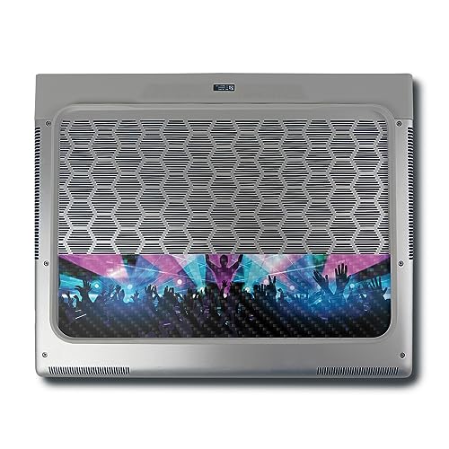 Image of MightySkins Carbon Fiber Skin Compatible with Alienware X16 R1 (2023) Full Wrap Kit - Dj Festival | Protective, Durable Textured Carbon Fiber Finish | Easy to Apply & Change Styles | Made in The USA