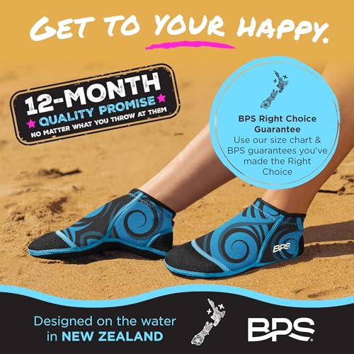 Image of BPS 'Aqua Series' 3mm Neoprene Water Socks for Sand, Beach, Soccer, Volleyball, Wetsuit Booties