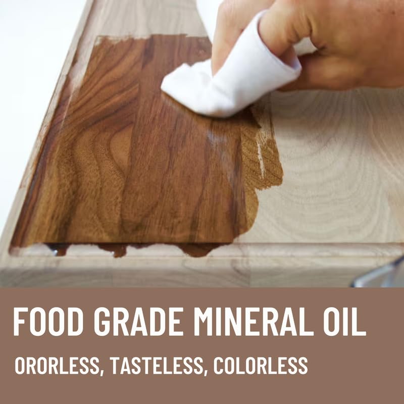 Pure USP Food Grade Mineral Oil |Neutral Scent & Taste-Free | All-Purpose for Skin Moisturizing, DIY Beauty, Wood Conditioning & More (2 Gallons)