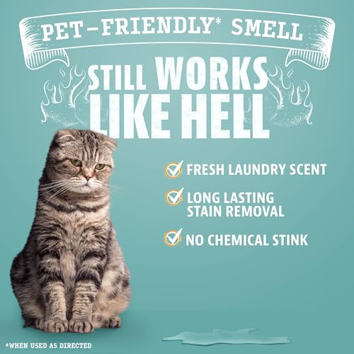 Image of ANGRY ORANGE Cat Urine Odor Eliminator & Stain Remover, Pet Stain Enzyme Cleaner Spray for Dog & Cat Pee - Fresh Scent - 32 oz