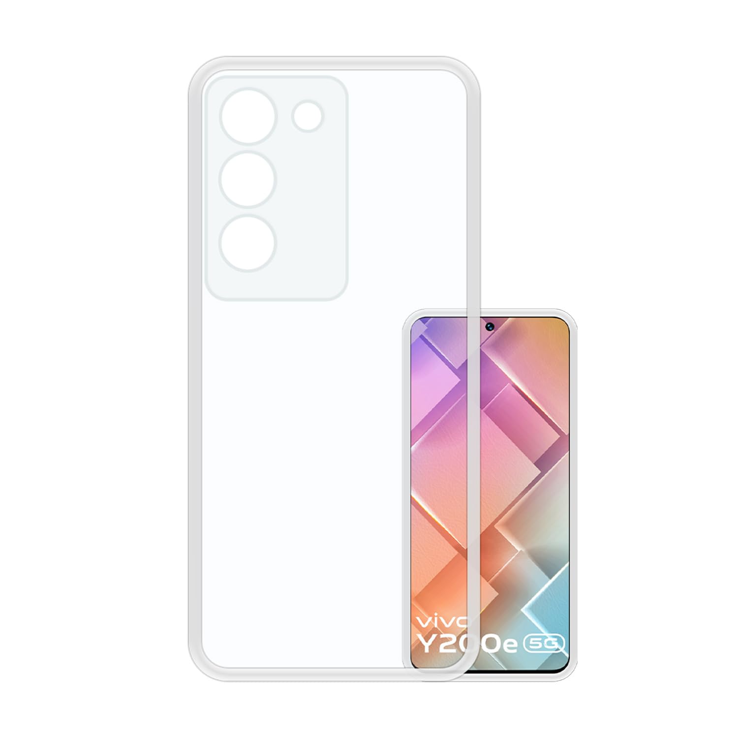VIDO Transparent Back Case Cover for Vivo Y200e 5G / Vivo T3 5G (Soft & Flexible & Camera Protection Back Case) (B0CWL73NJ7) Amazon Price History, Amazon Price Tracker