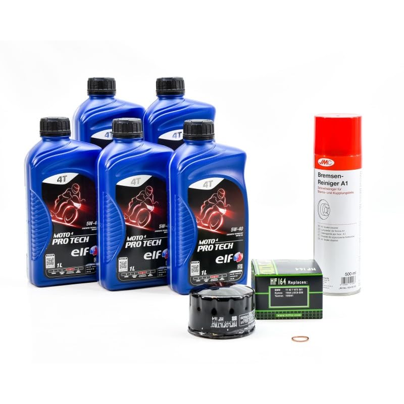 Kit di manutenzione cambio olio per BMW K 1600 GT dal 2011 al 2016 - E.LF MOTO 4 PRO TECH 5w40 5L