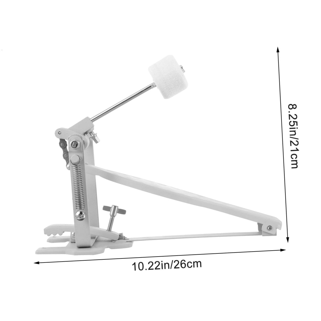 Mikikit Singolo per Grancassa con Battente in Lucidato Accessorio per Batteria Acustica ed Elettronica Parte di Ricambio per Kit Batteria Superficie Liscia e Durevole