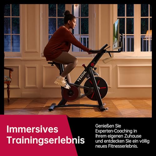Image of YESOUL Exercise Bike, Magnetic Stationary Bike for Home with App Training | Smart Bluetooth Tracking, Quiet Magnetic Resistance, Tablet Mount and 350 lb Capacity for Home Gym Cycling Workouts