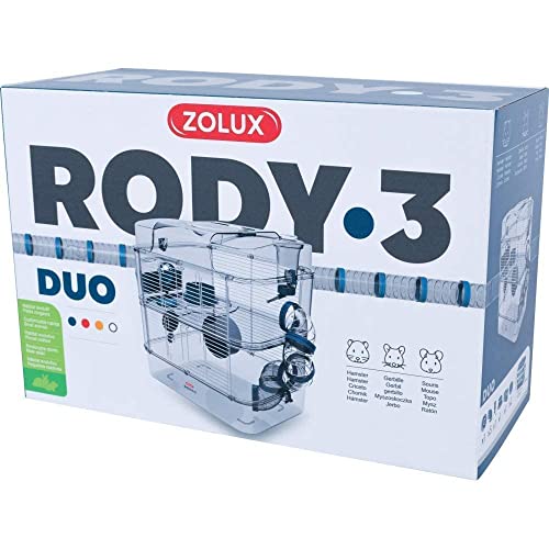 Zolux Käfig für Hamster, Mäuse, Rennmäuse, 3 Zoll Duo, 1 Stück (1er Pack)