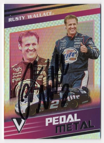 AUTOGRAPHED Rusty Wallace 2023 Panini Chronicles Racing PEDAL TO THE METAL Signed NASCAR Collectible Trading Card with COA