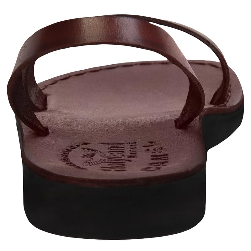 Men/Women Biblical Jesus Leather Sandals/Slides from Jerusalem (Blessed Mother Mary Style)3