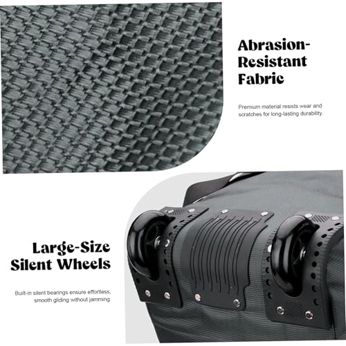 1PC Duffle Bag with Wheels 90L Foldable Non Slip Rolling Duffle Bag with Hidden Straps Large Capacity for Travel Women Men.4