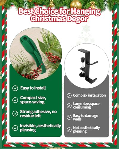 Fixation chaussette de cheminée sans trou pour décoration de Noël