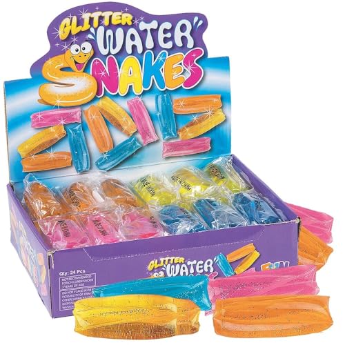 Fun Express MINI Water Tubes W/Glitter (2DZ) - Toys - 24 Pieces