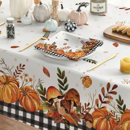 Horaldaily FALL-TABLECLOTH-150213-002BK Fall Tablecloth 60X84 Inch Rectangular thumb #3