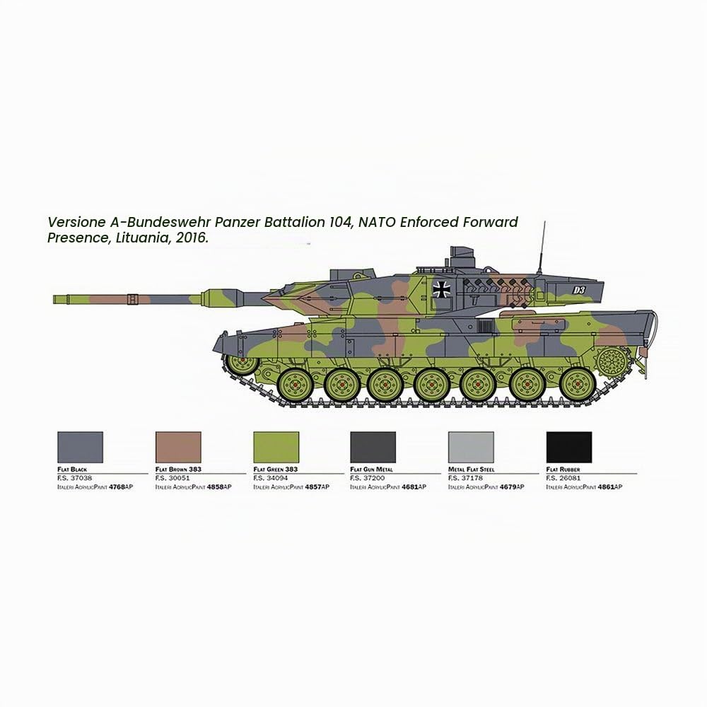 Italeri 6567 Leopard 2A6 scala 1:35, modellismo, model kit, carri armati, mezzi militari, plastica, modello da montare e pitturare