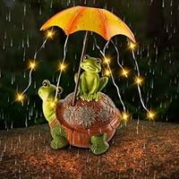 Tuinfiguren Op Zonne-energie Schildpad Led-schildpad Decoratie Met Kikkers Vetplanten En 4 Ledlampen Voor Binnenplaats Balkon Tuincadeau