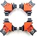 Rechts Winkel Klemme, Multi Winkel Lenkerklemmung, Bilderrahmen Ecke Halter Holz-DIY Hand Tools,Orange